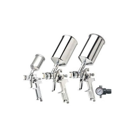 Titan Hand Tools 4pc HVLP Triple Set-Up Spray Gun Kit 19220